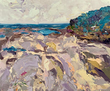 Dee Why Rock Pool - Palette Knife Textured Painting
