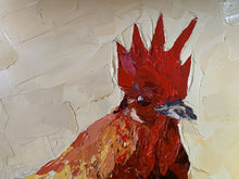 Reggie Rooster - Palette Knife textured oil Painting