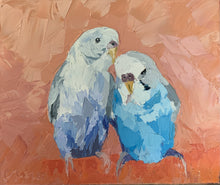 Snuggling up - Palette Knife Textured Painting