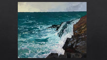 Wild Sea - Palette Knife Textured Painting