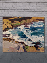 Looking Over Tamarama Rocks - Palette Knife Textured Painting