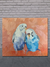 Snuggling up - Palette Knife Textured Painting