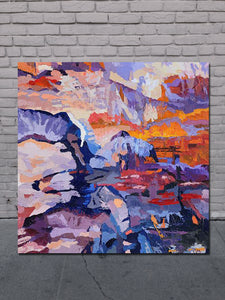 World of Patterns   - Palette Knife Textured Painting
